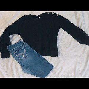 Black sweater jeans